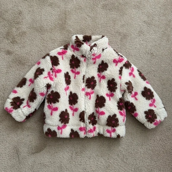 Zara Teddy Jacket for Girls Size 4 y.o - Picture 1 of 3